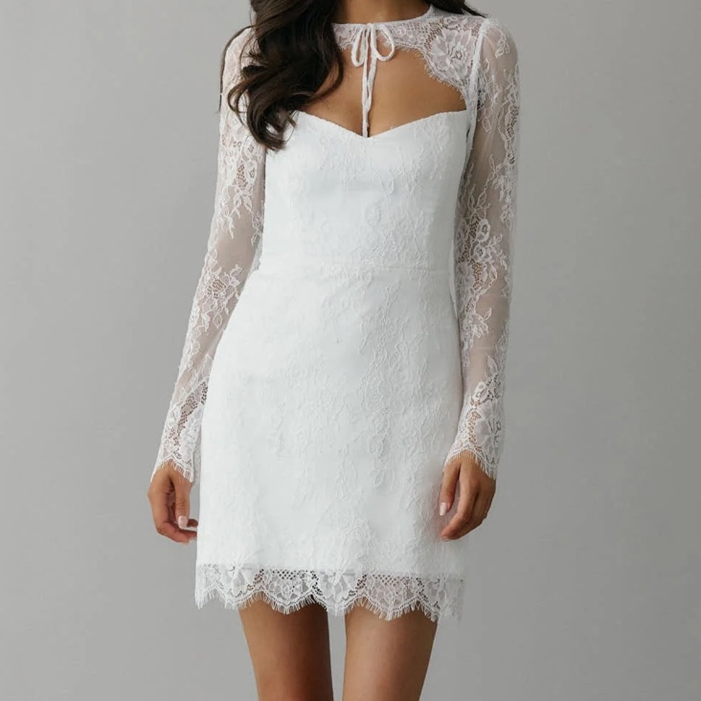 White dress, bridal, good material